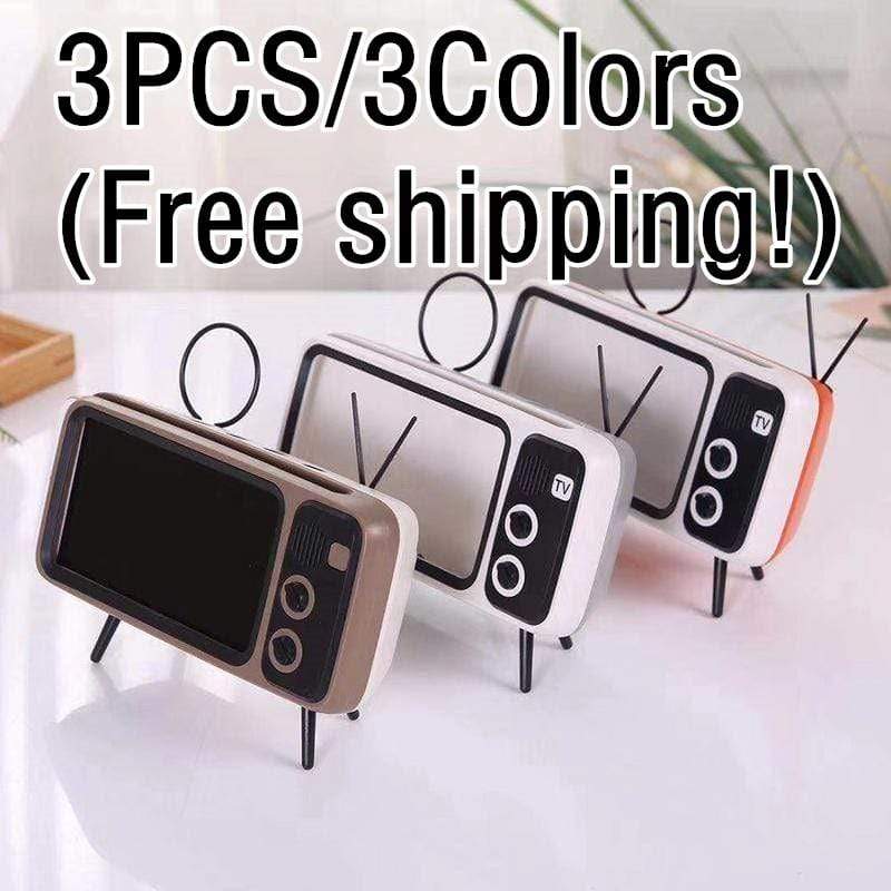 Retro TV Bluetooth Speaker Mobile Phone Holder-Buy Two Free shipping Worldwide