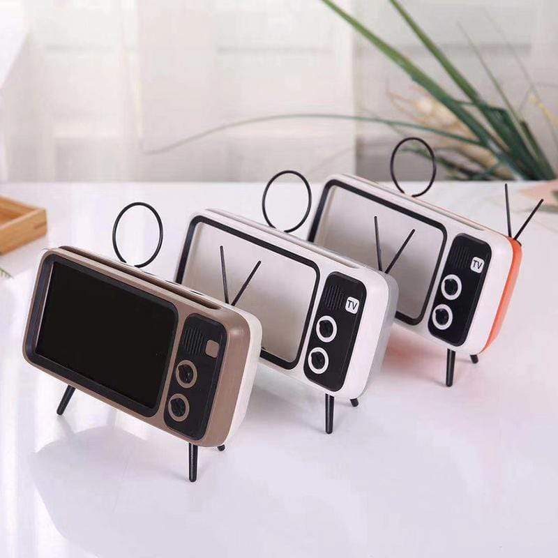 Retro TV Bluetooth Speaker Mobile Phone Holder-Buy Two Free shipping Worldwide